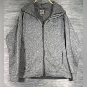 Avalanche Women's Size XL Fleece gray Sweatshirt Jacket Full Zip Pockets
